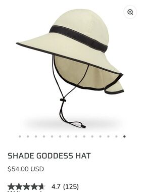 SUNDAY AFTERNOONS Shade Goddess Sun Hat — Cream with Black Trim